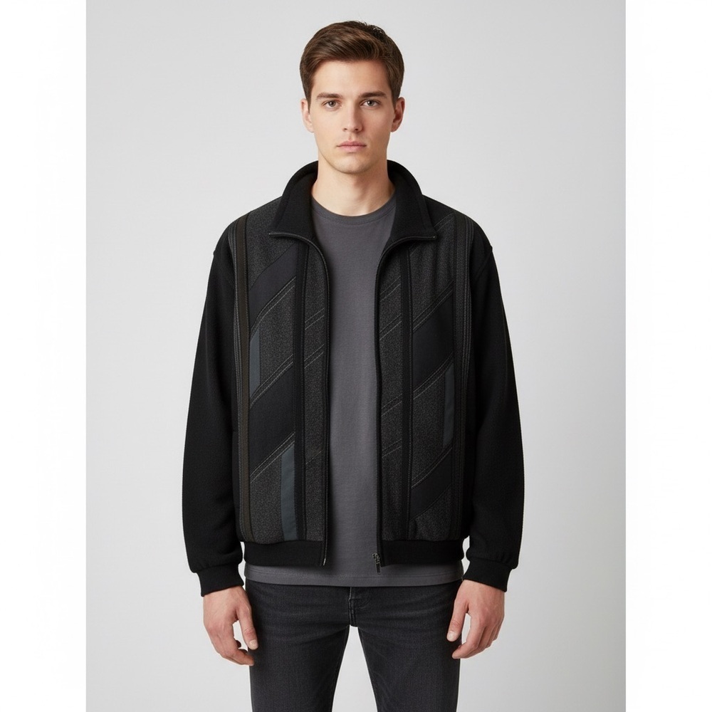 Leo Chevalier wool and acrylic blend men’s shacket size large jacket